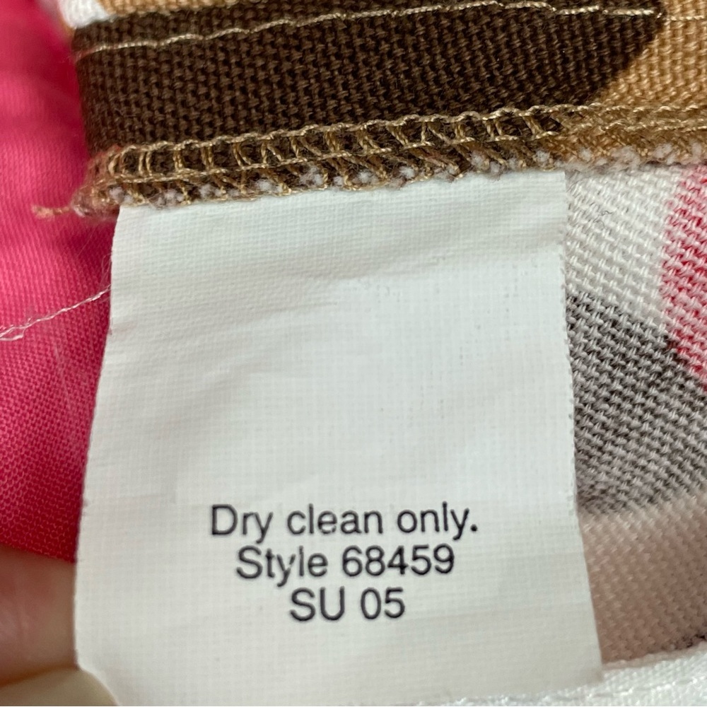 J. Crew Cotton Floral Print Canvas Mini Skirt in Pink White Tan & Red Size 6 - Picture 12 of 12